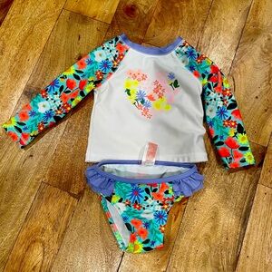 Floral Kids Swim Set